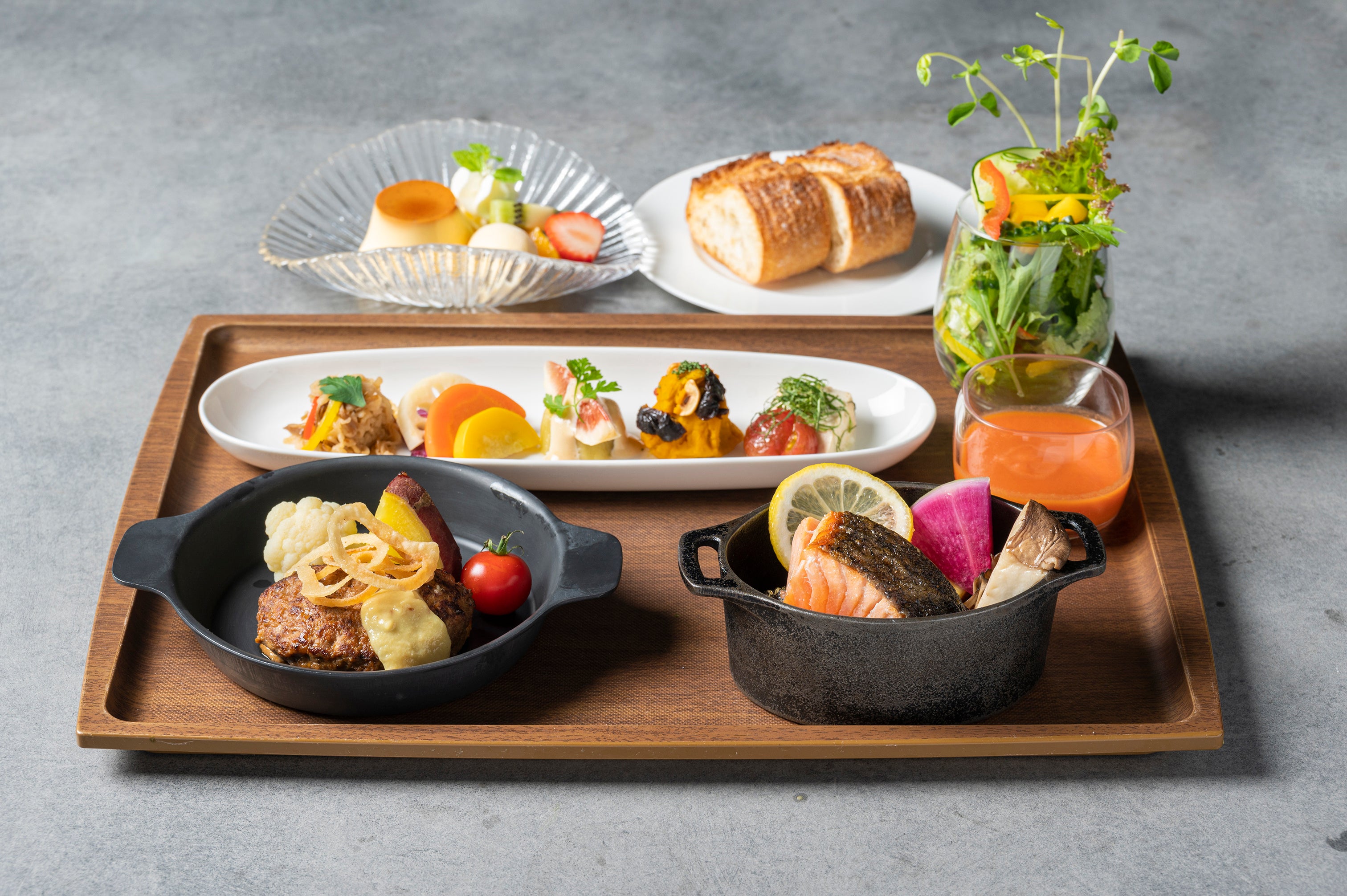 【夕食】プラントベースを取入れたセットメニュー