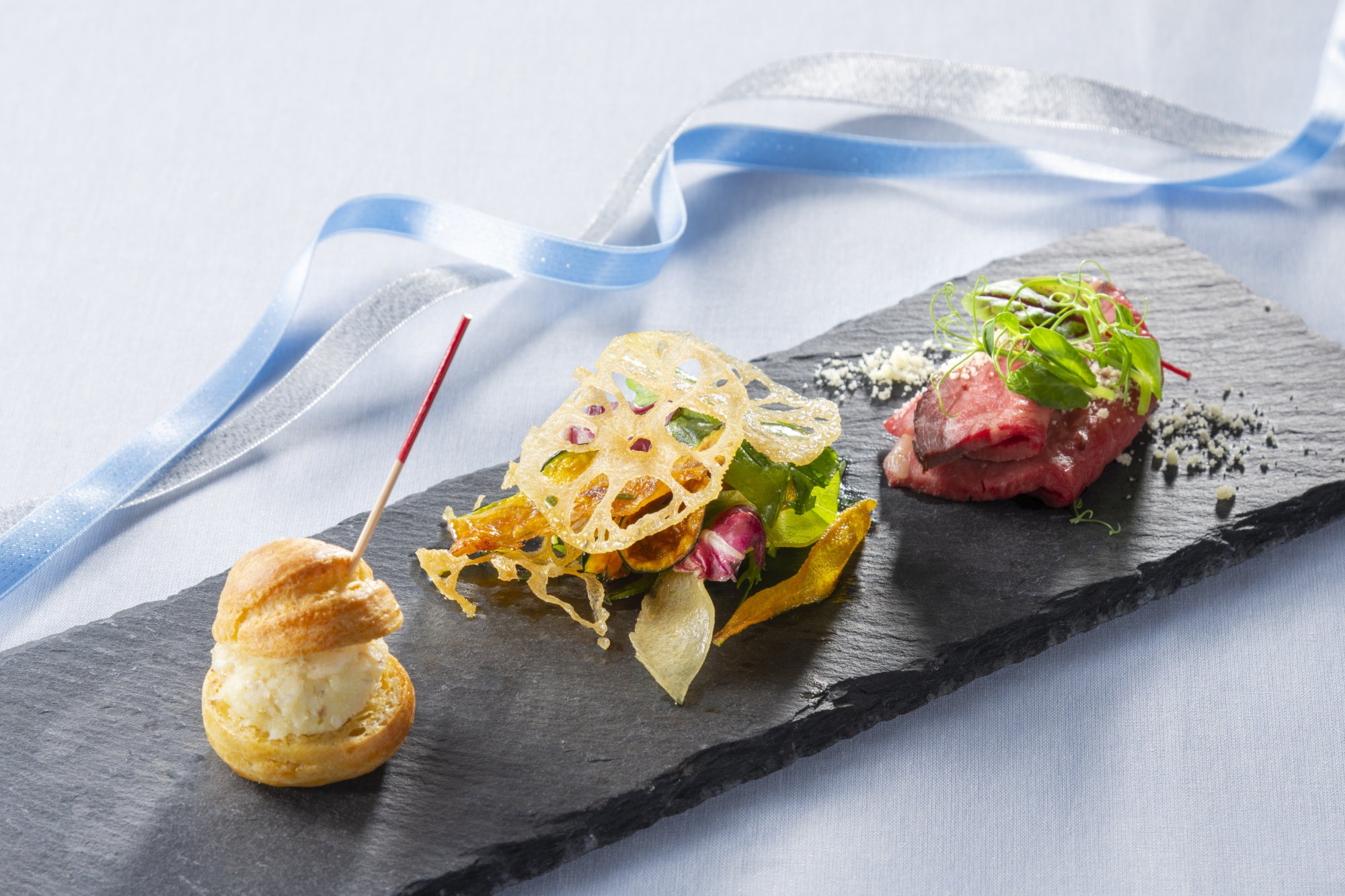 【1月オードブル】国産牛肉のタリアータと富山湾のお魚のリエット