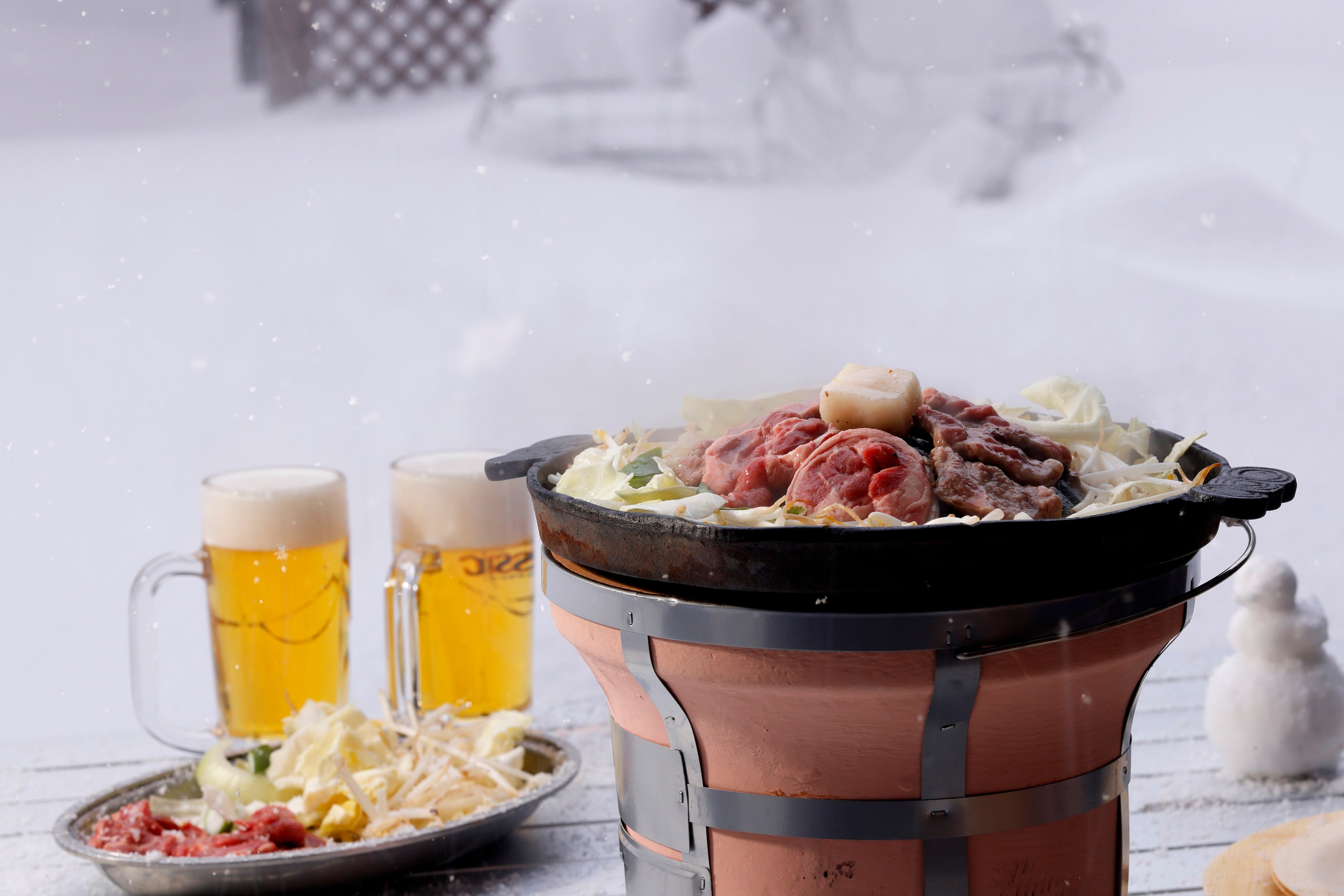 冬の極寒ジンギスカン