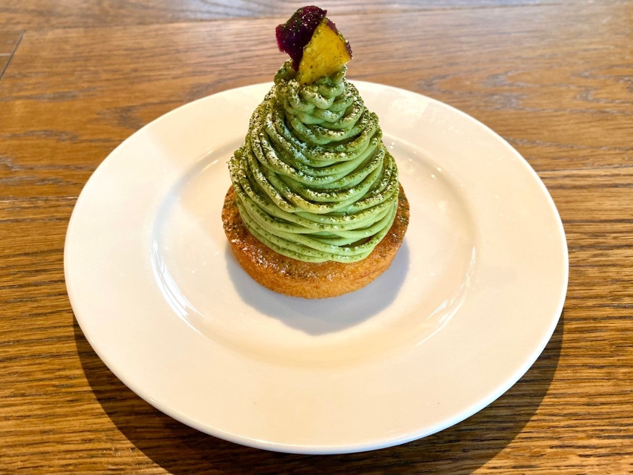 鹿児島県産さつま芋と緑茶のモンブランタルト