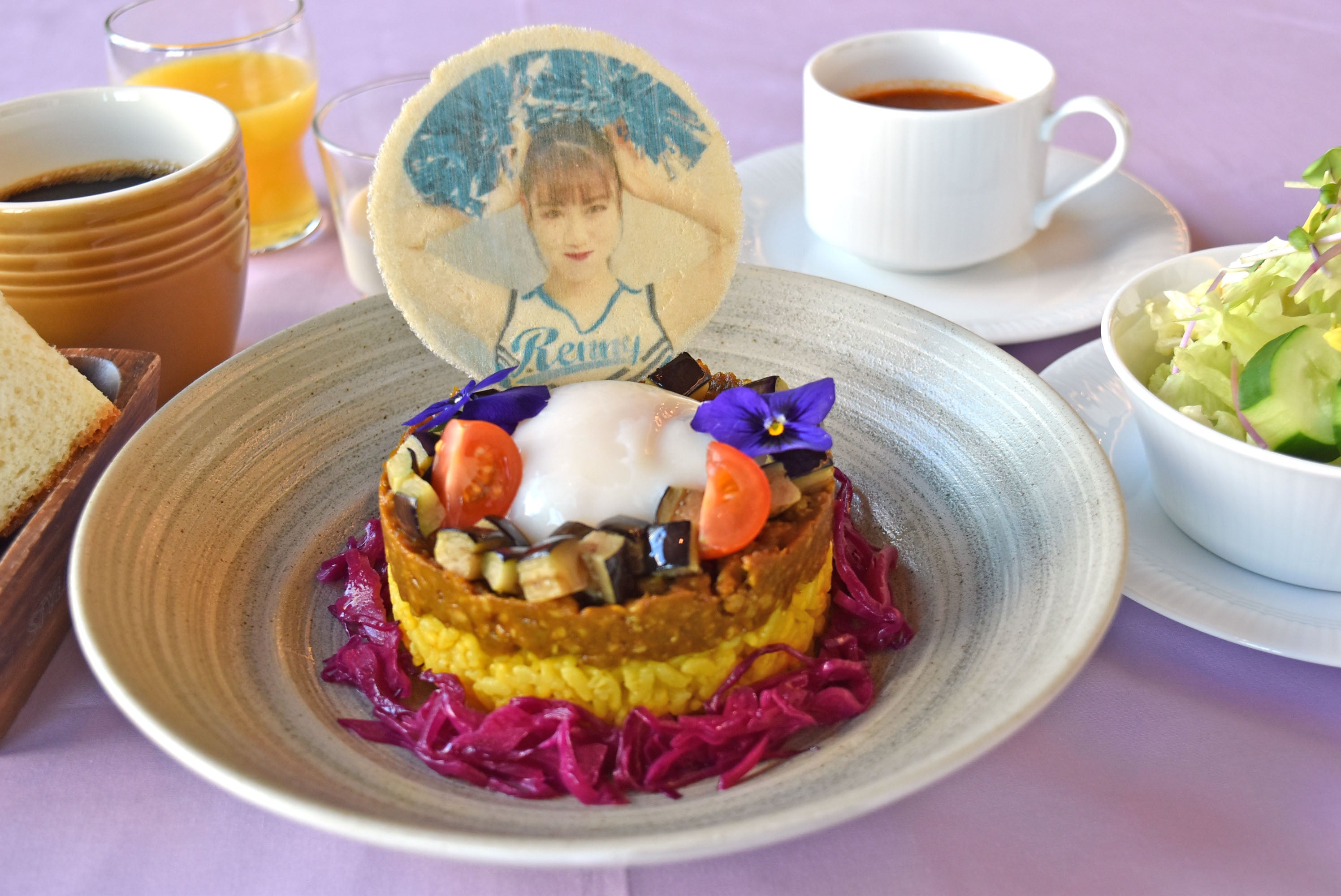 「れにちゃんの大好物！茄子とキーマカレー　紫に包まれて💜」イメージ