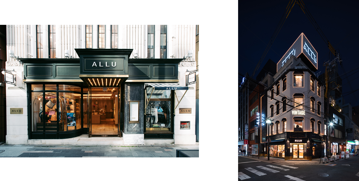 ※左：銀座店・右：心斎橋店