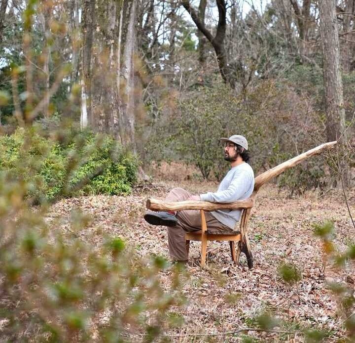 富田学氏と展示作品