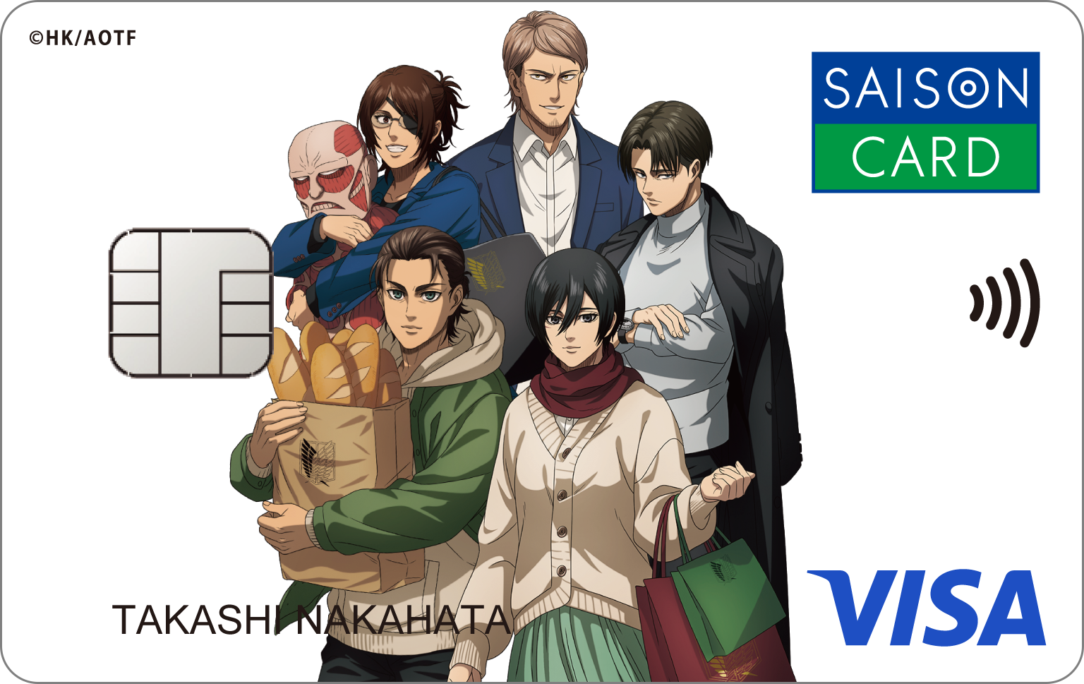 期間限定！】TVアニメ「進撃の巨人」とコラボしたクレジット