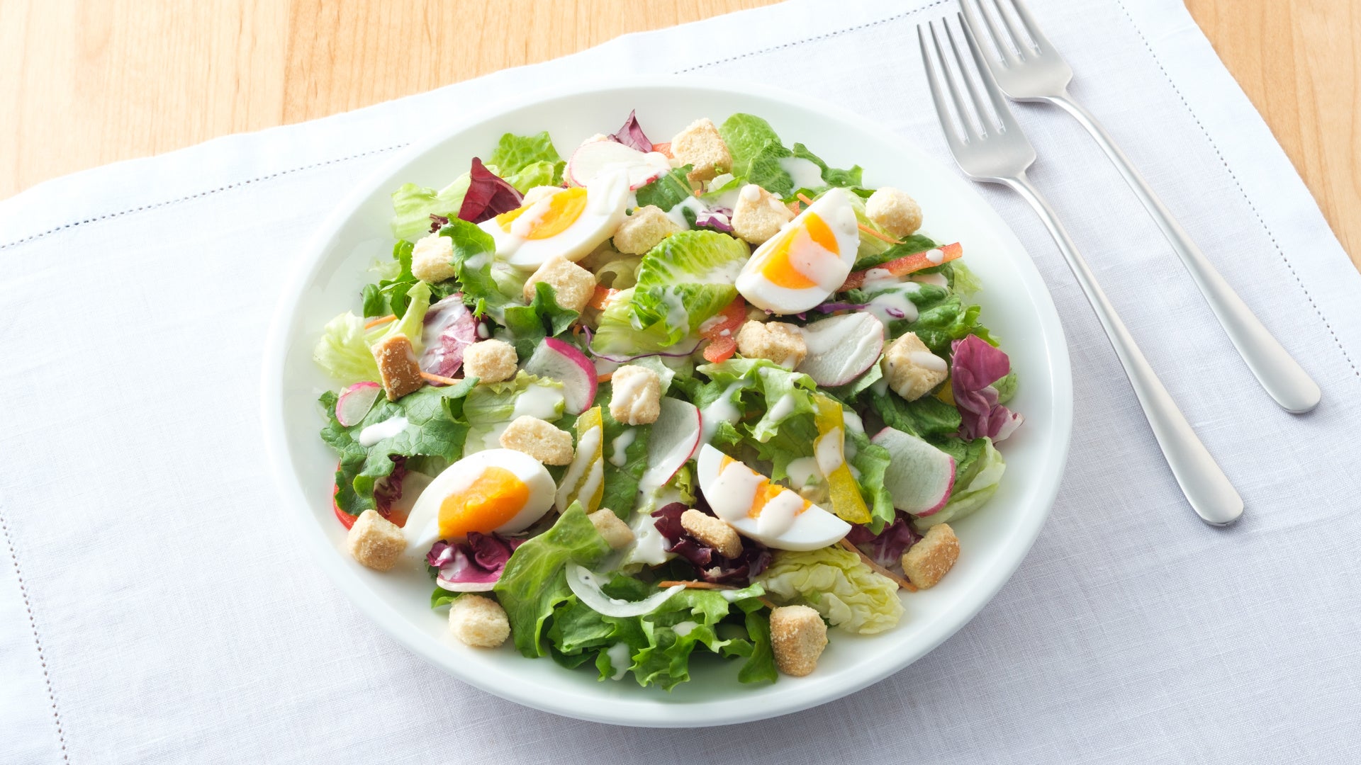 10品目野菜のシーザーサラダ (サラダセット一例)