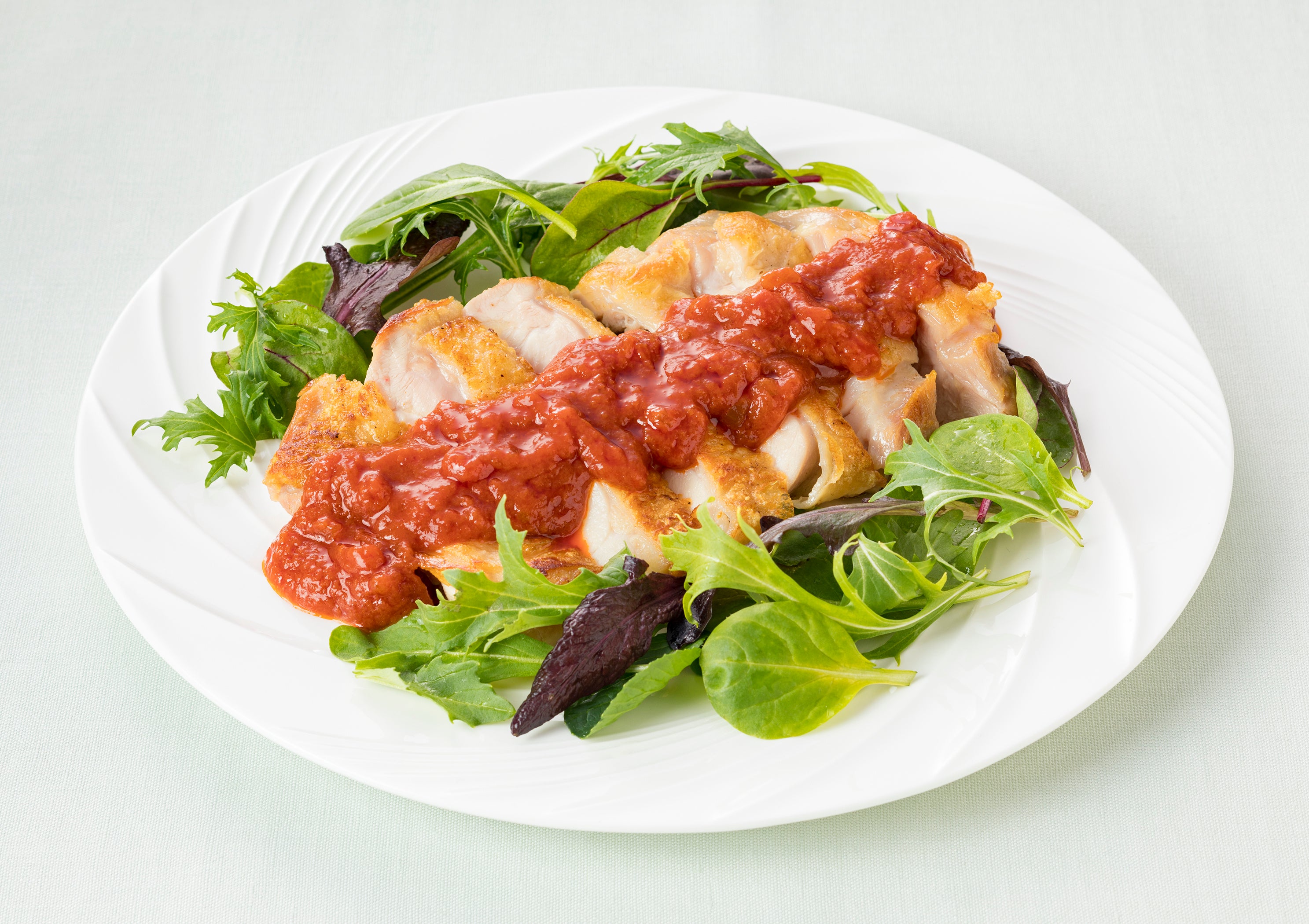 チキンソテー アラビアータソース