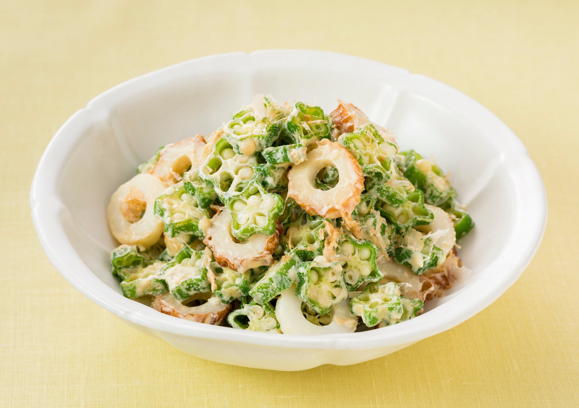 オクラとちくわの和風マヨ和え