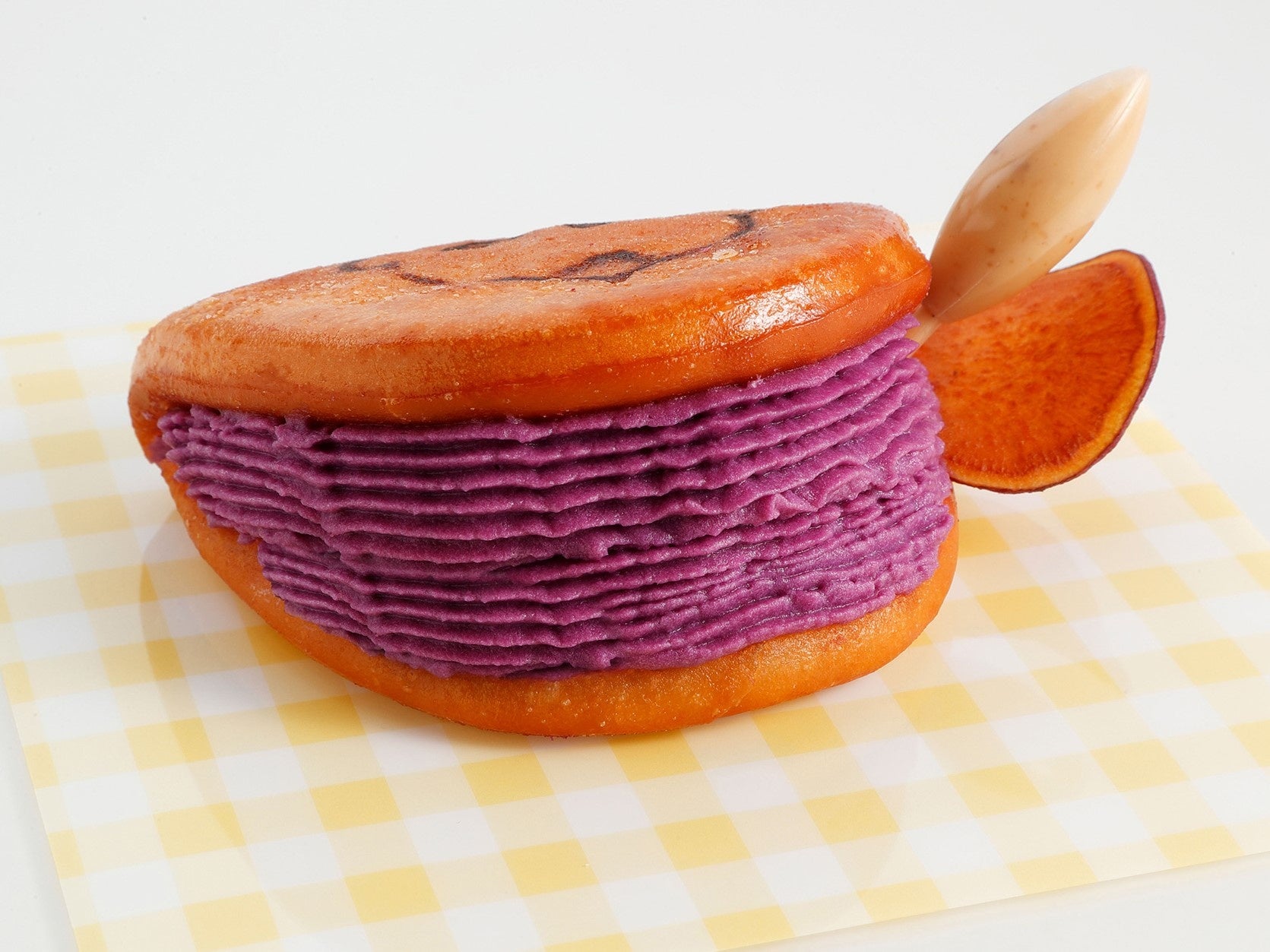 紫芋クリーム&バニラアイス