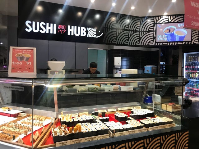 （参考）オーストラリア国内ショッピングモールの寿司販売店の様子、画像提供：Sushi Hub