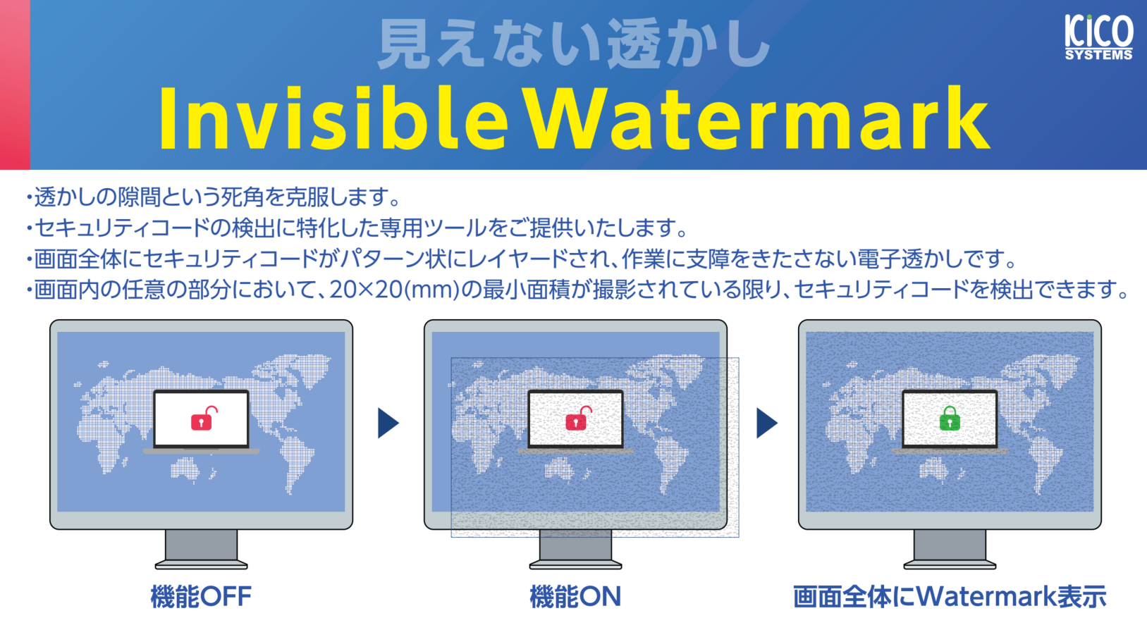 見えない透かし「InvisibleWatermark」機能リリース！！ – KICO