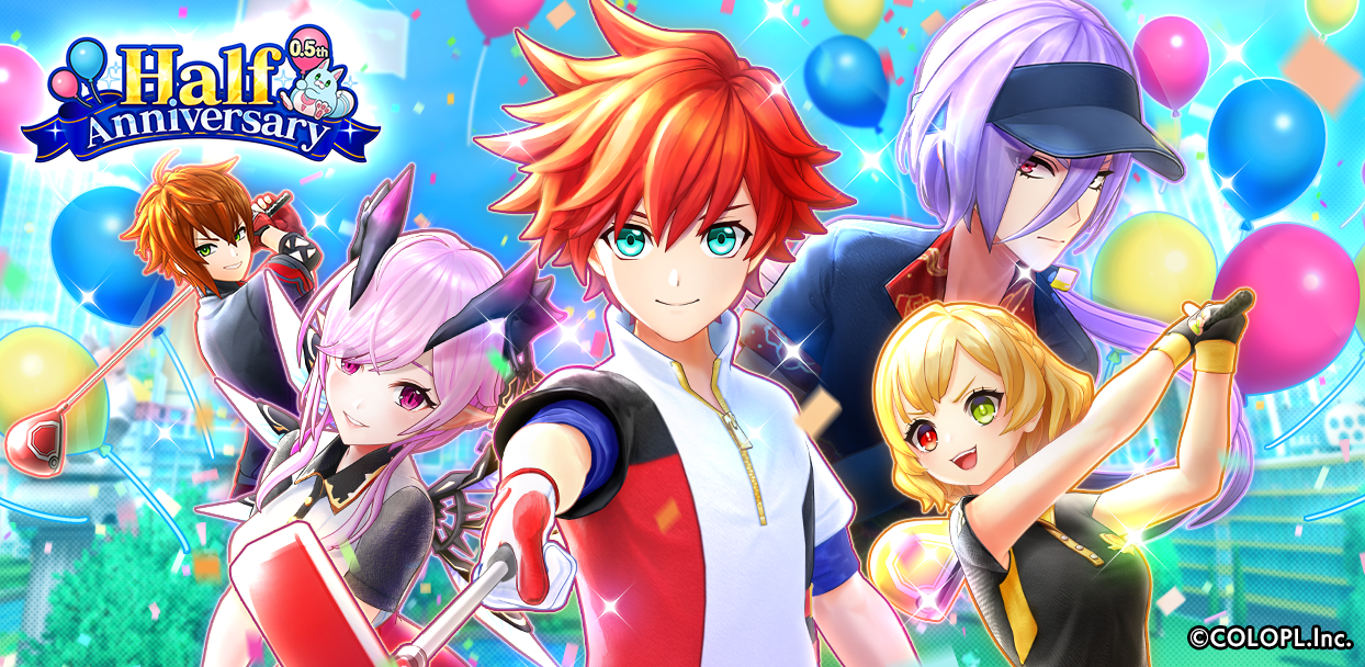 『白猫GOLF』ハーフアニバーサリー記念！5大キャンペーン＆豪華報酬が満載！特別版ゴールドパスやクラブ確定チェストも登場！