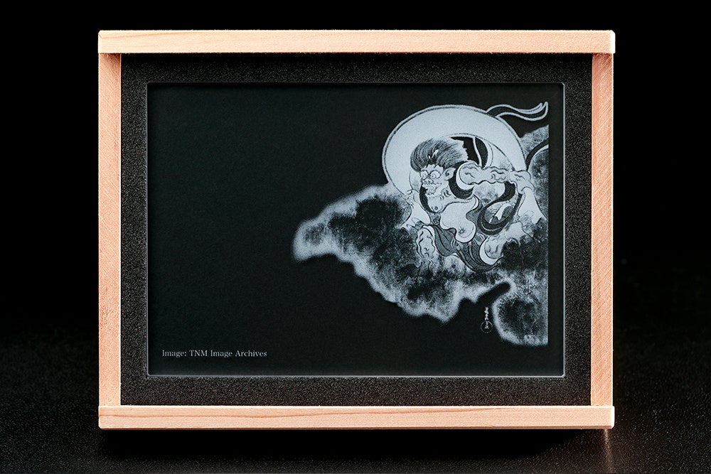 輸入雑貨　天然水晶石　葛飾北斎作　『千絵の海』　クリスタルアート 44769-124-