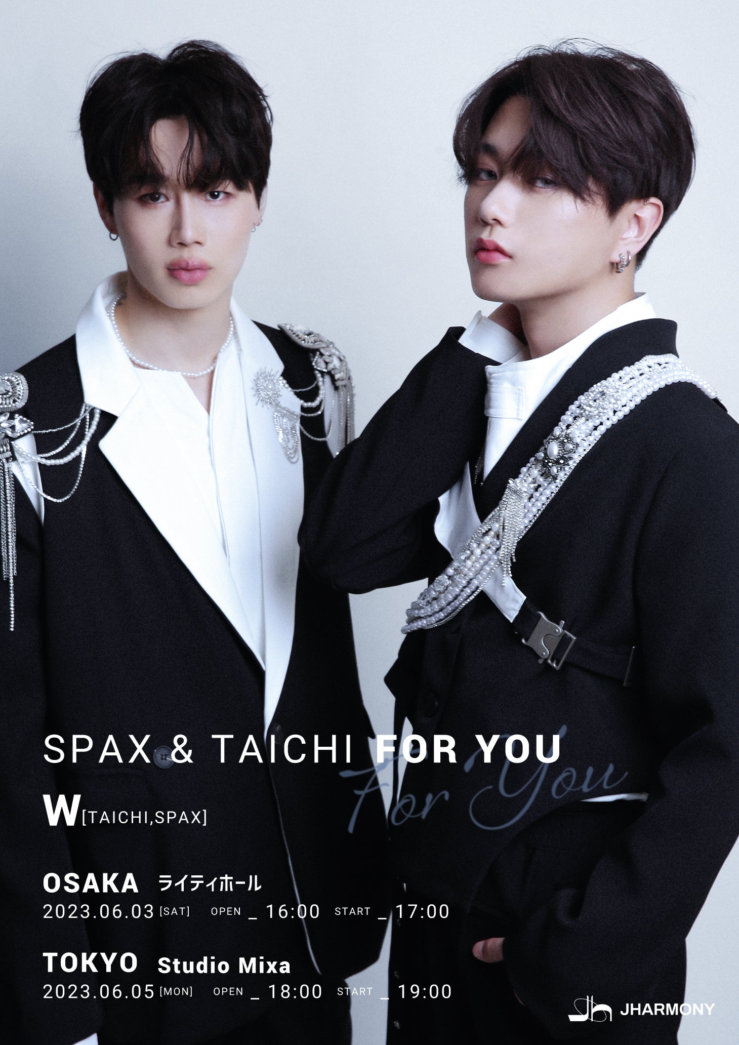 【60％OFF】 W(TAICHI,SPAX)初のデュエットコンサートW(SPAX &TAICHI) 「FOR K-POP・アジア