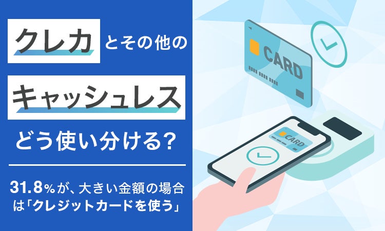 クレカとその他のキャッシュレスどう使い分ける?】31.8%が、大きい クレカとその他のキャッシュレスどう使い分ける?】31.8%が、大きい