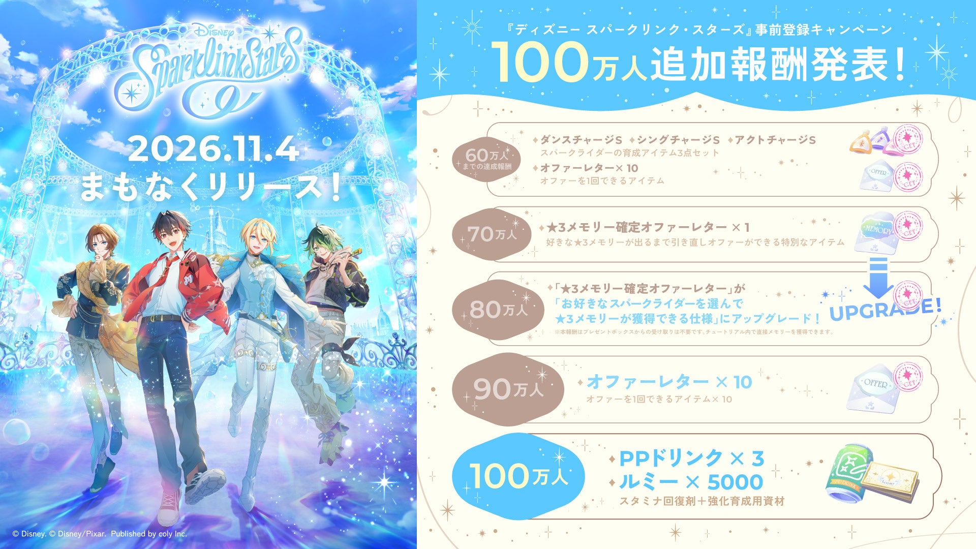 ディズニー新作『スパークリンク・スターズ』配信開始!生配信&豪華キャンペーン開催 ディズニー新作『スパークリンク・スターズ』配信開始!生配信&豪華キャンペーン開催
