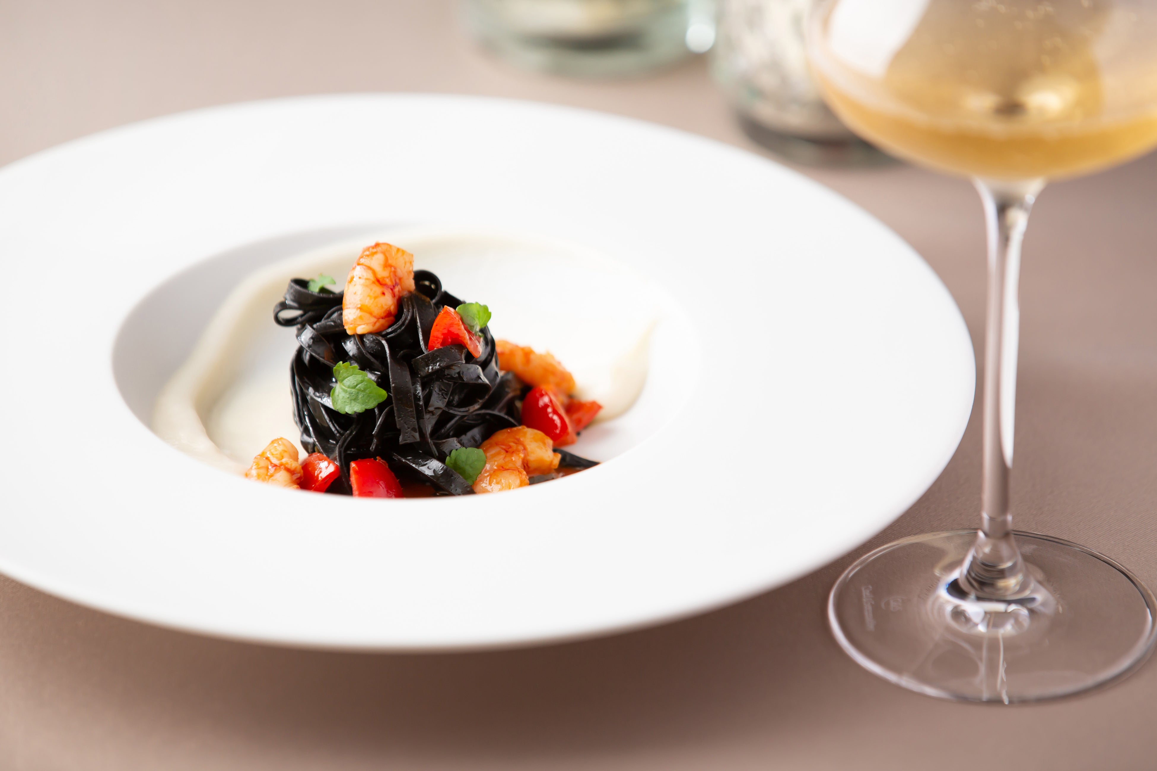 イカ墨のタリアッテレ