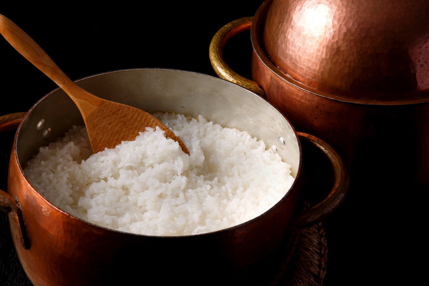 銅釜白米