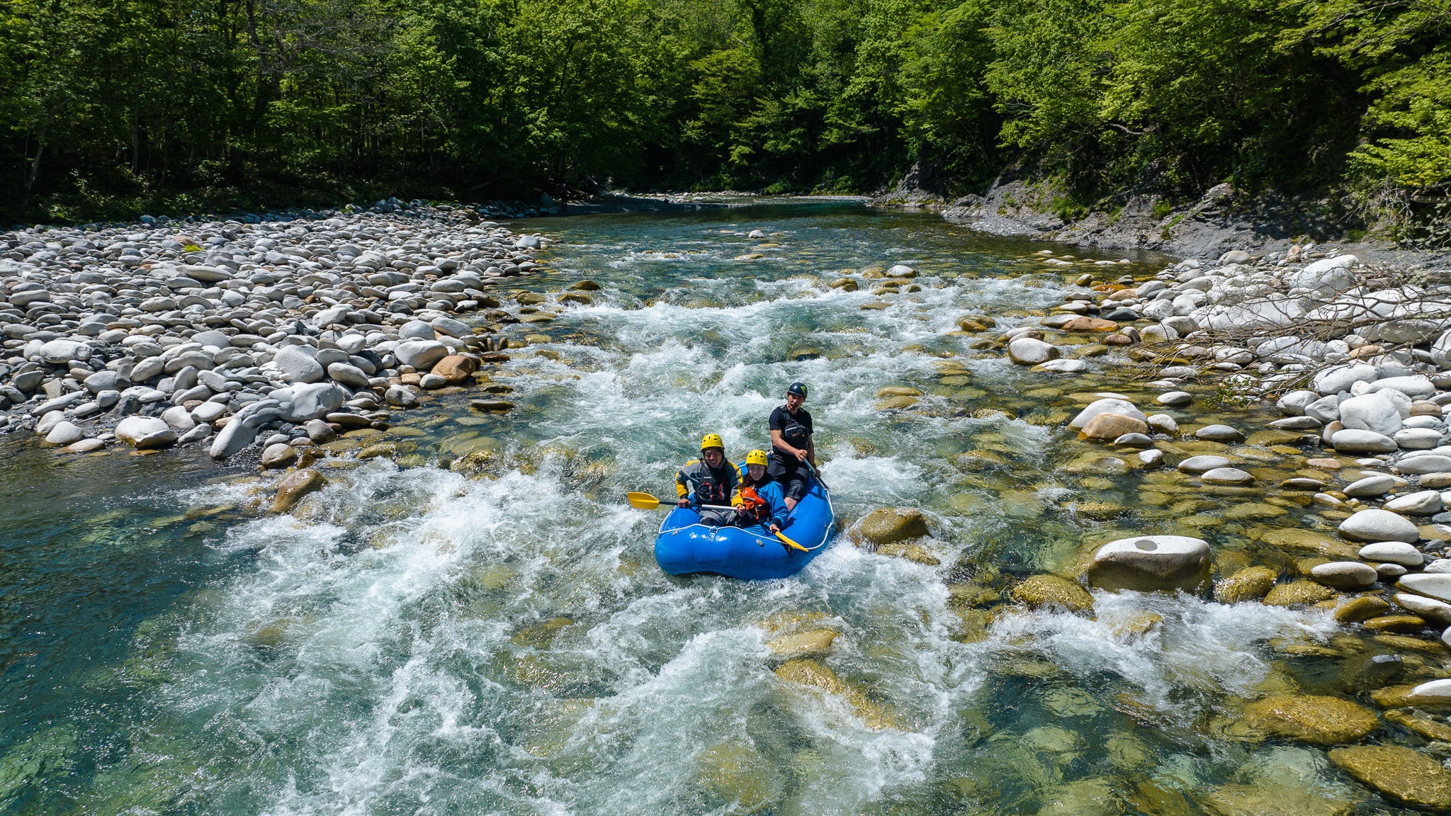 上流ではアクティブな波を感じられる