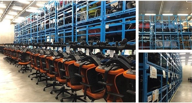 専用ラック：専用のラックを使用して効率的かつ安全に管理