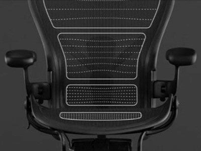 8つのゾーン毎に最適なテンションをかけ、体圧をバランスよく分散