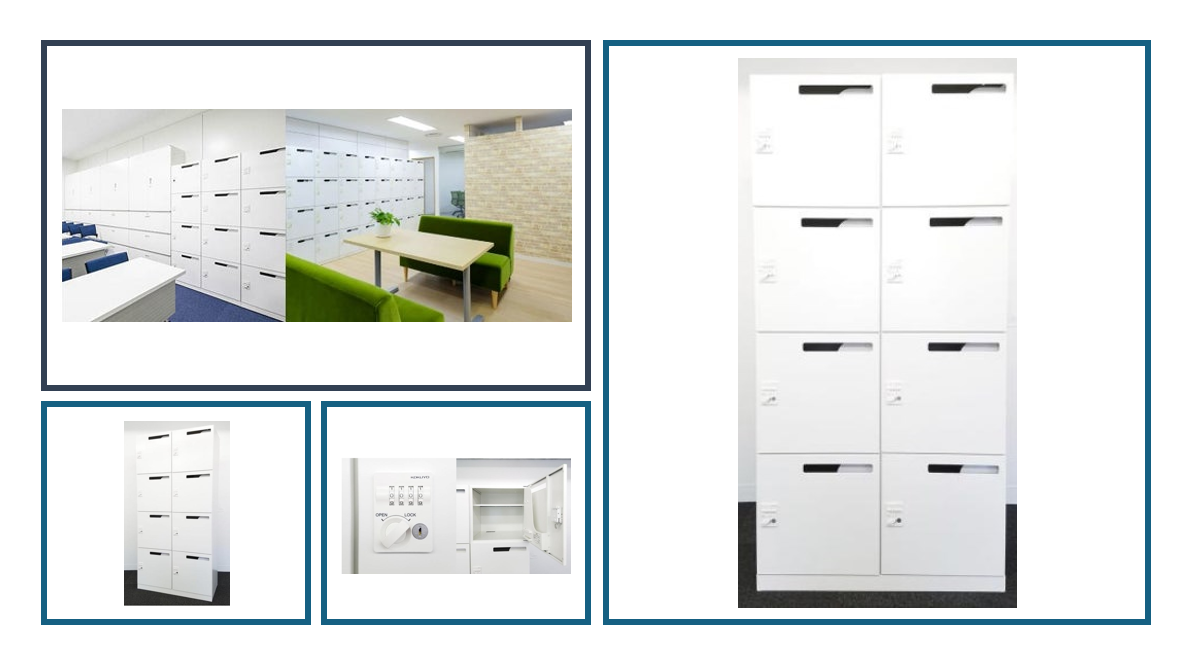 WY5/48 OKAMURA オカムラ スチールロッカー 10人用 2列 5段 W900×D450