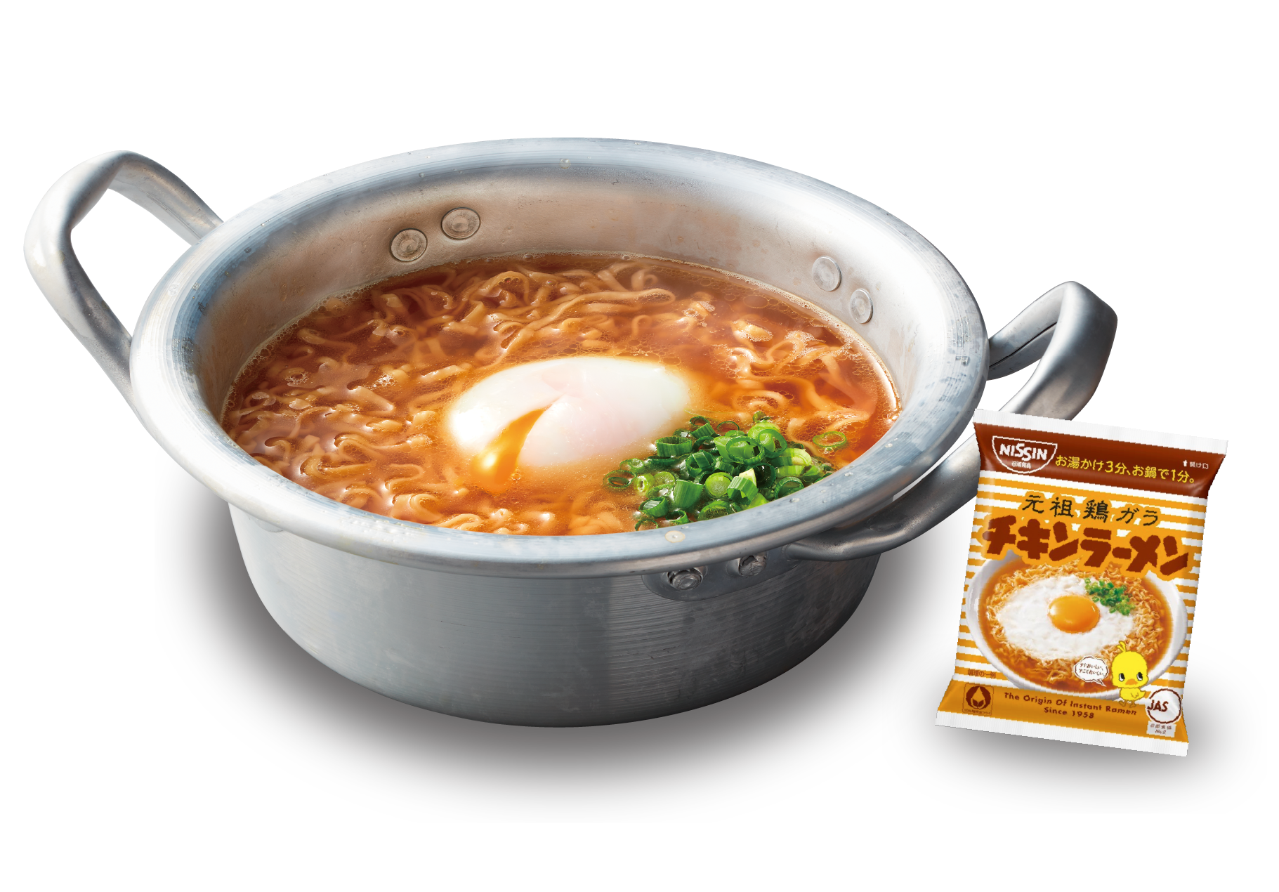 【アレンジ自由】鍋で食べるチキンラーメン(390円 税込429円)
