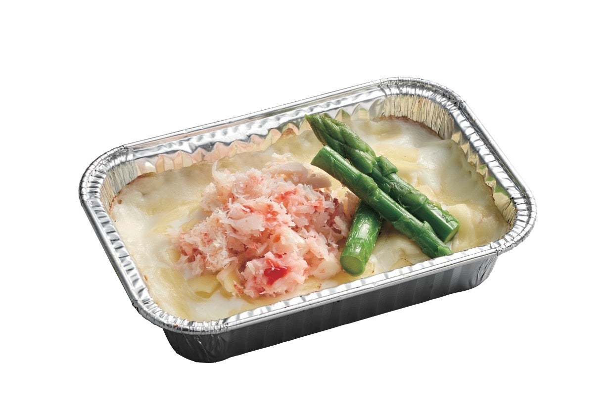 紅ずわいとアスパラのクリームグラタン