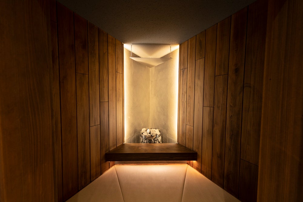 サンカクノヘヤ：サウナ室