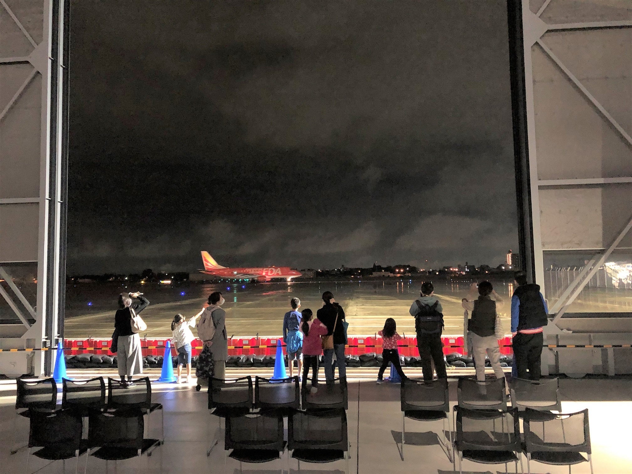 大扉一部開放の様子