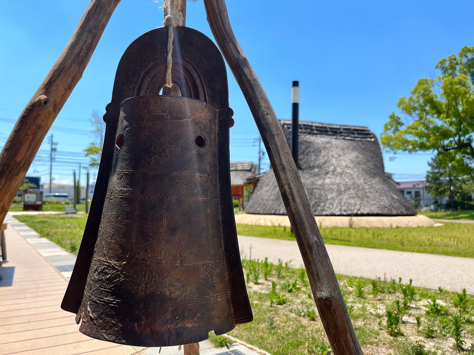 鳴らせる銅鐸の屋外展示イメージ