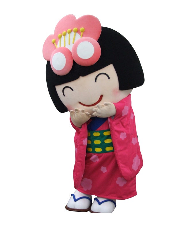 ▲佐布里池梅まつり 　ＰＲキャラクター　梅子