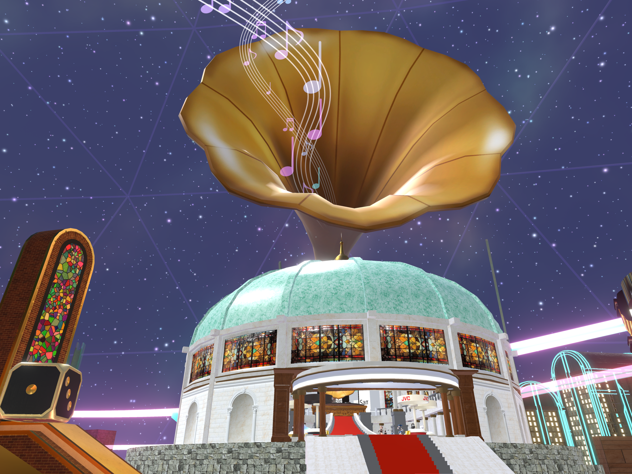 ＜コンサートホールのイメージ（検討中） ※画像は開発中のものです＞