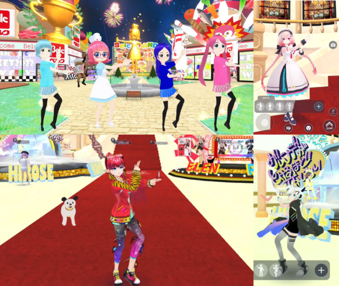 参加者がダンスをする様子