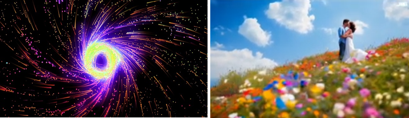 ＜AIが生成した映像の一例＞