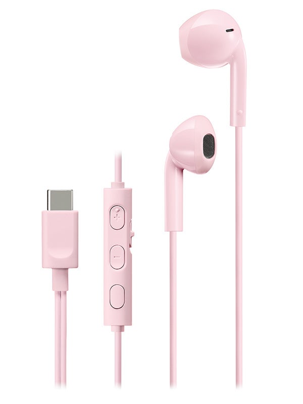 USB Type-C™イヤホン「HA-FR17UC」にピンク、ブルーを追加