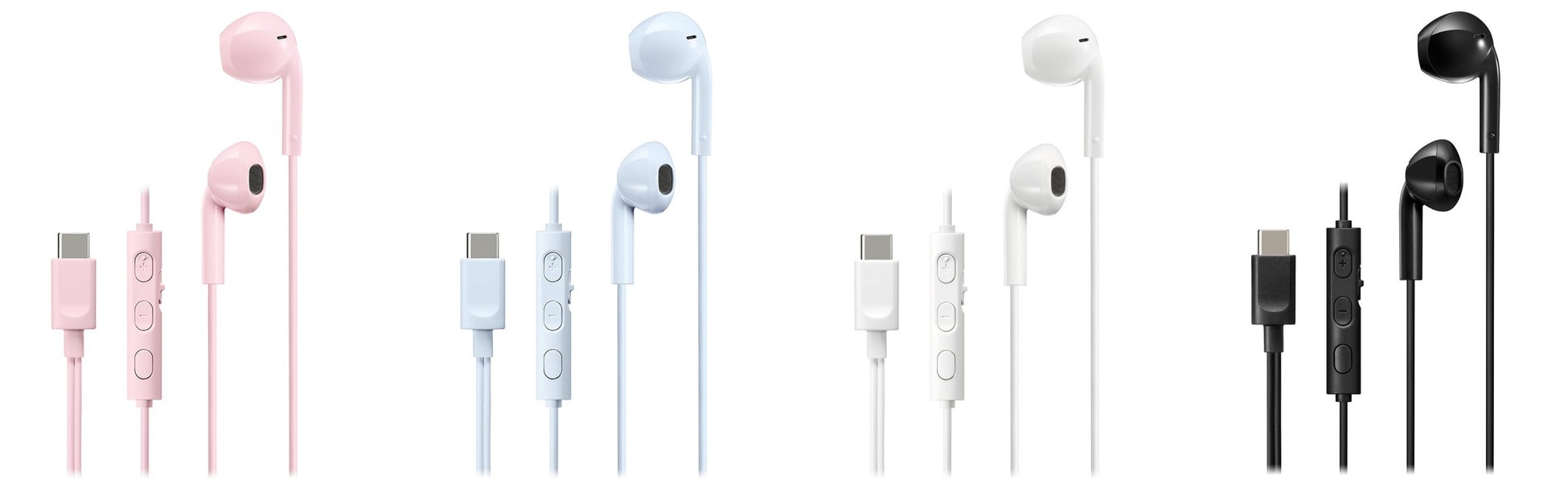 <「HA-FR17UC-P」(ピンク)> <「HA-FR17UC-A」(ブルー)><「HA-FR17UC-W」(ホワイト、発売済)><「HA-FR17UC-B」(ブラック、発売済)>