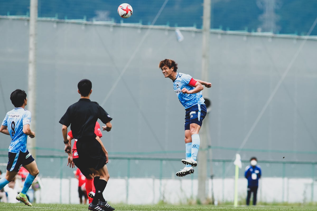 ディフェンスラインで奮闘したDF坂本