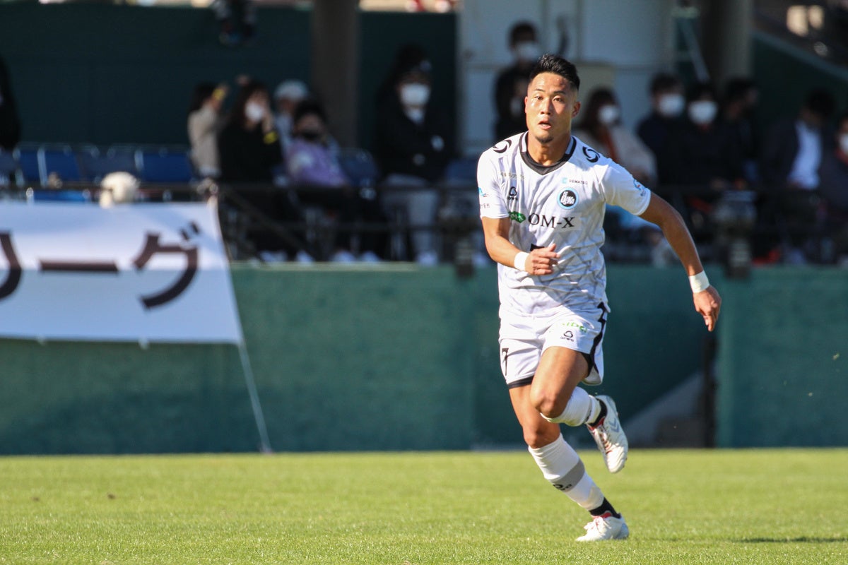 同点弾を決めたFW木匠