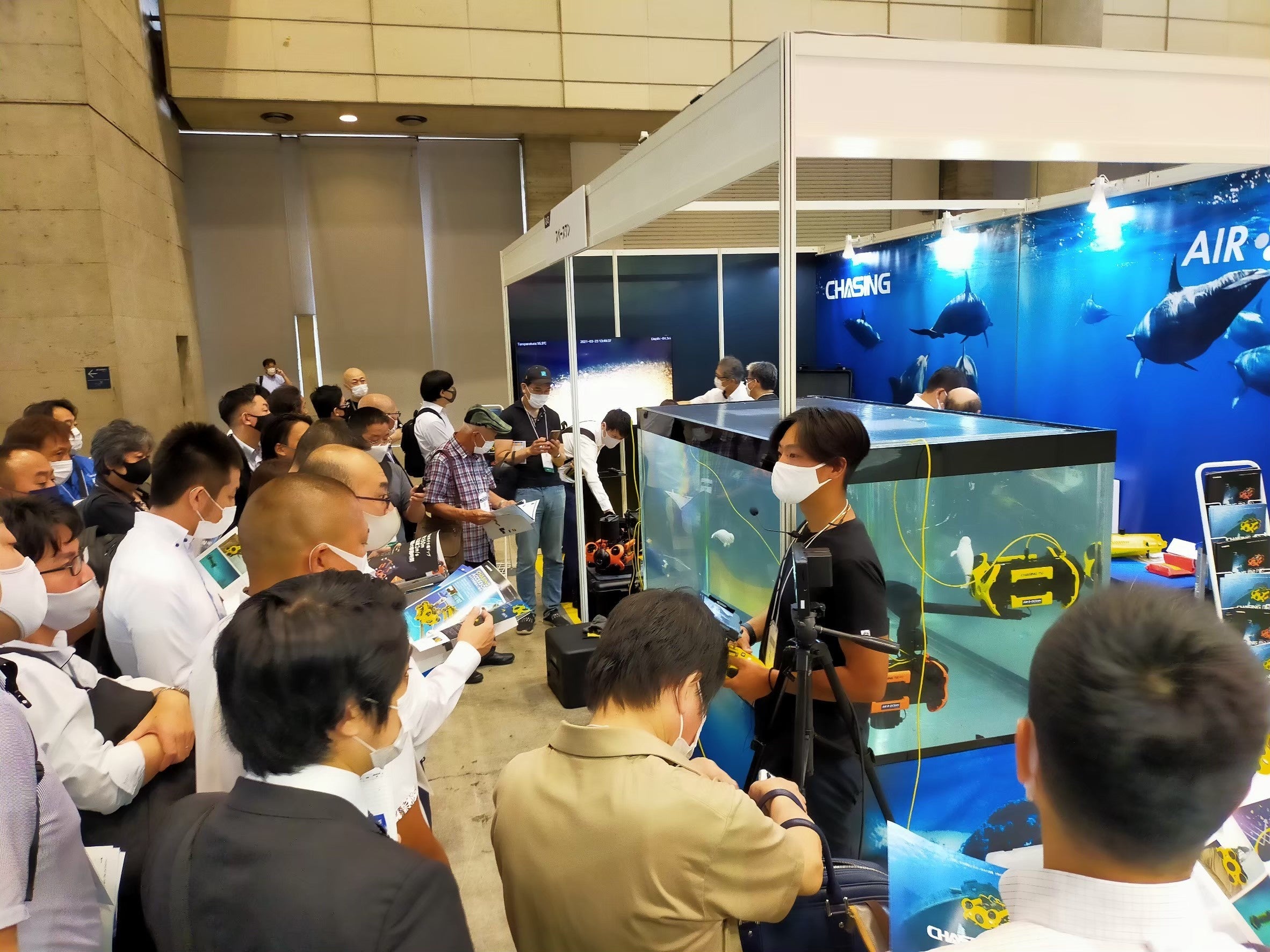 展示会体験ブースの様子