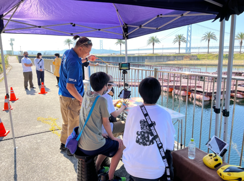 水中ドローンで知る「私たちの海」2022の様子(神戸開催)