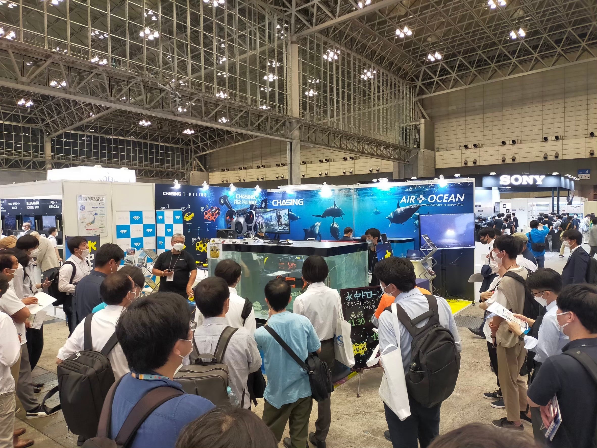 昨年のJapanDrone体験会の様子