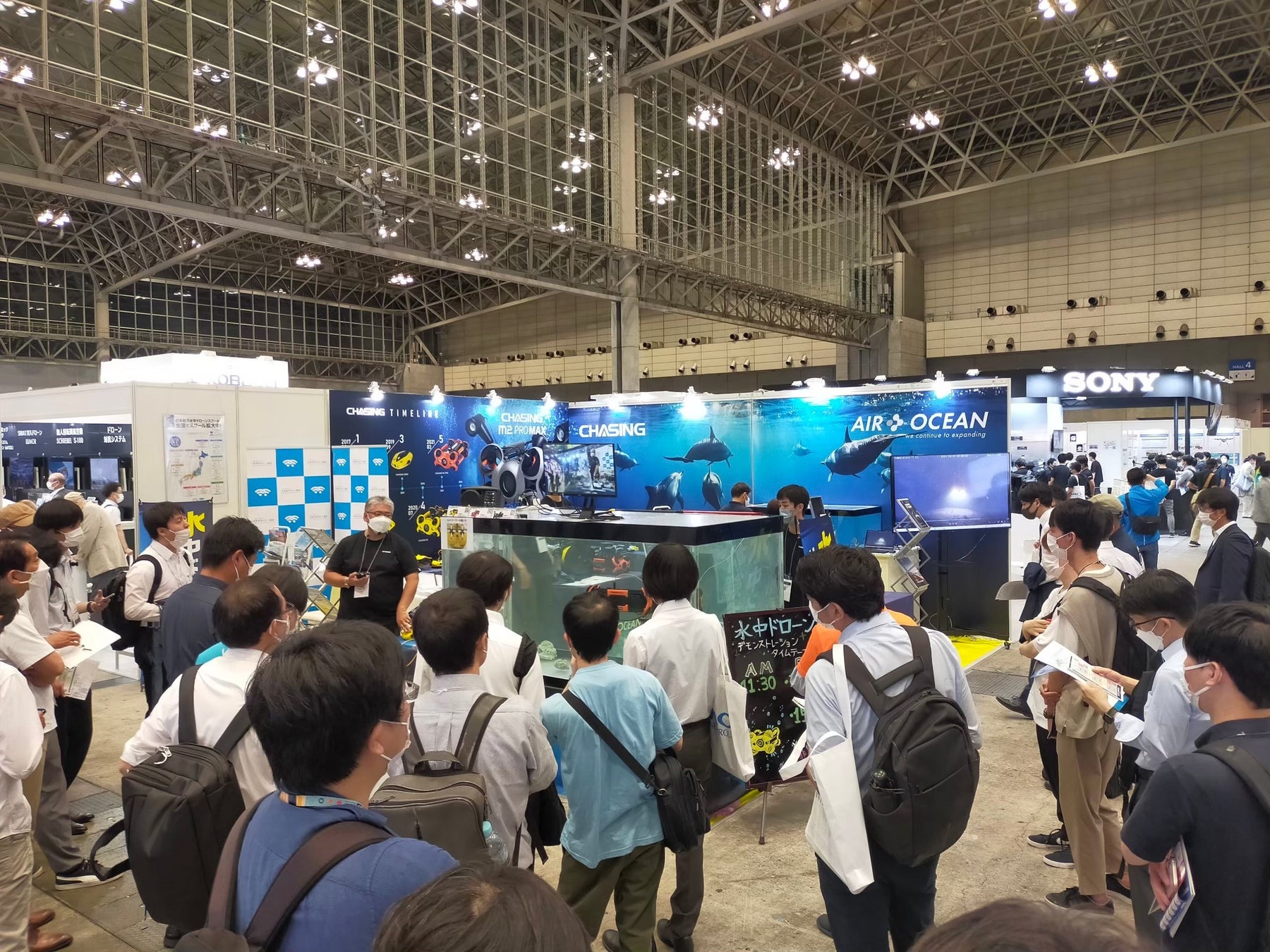 昨年のJapanDroneのデモの様子