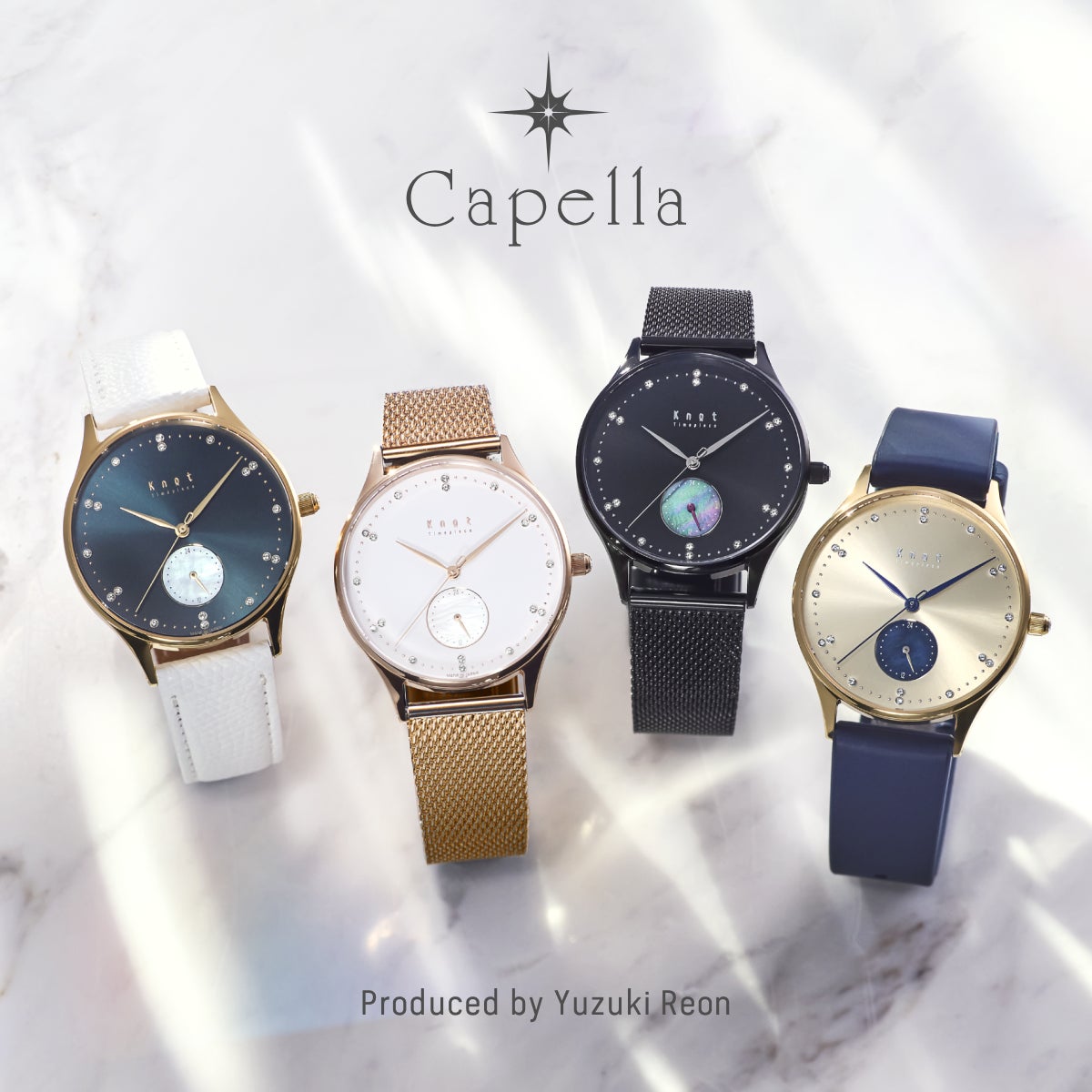 Knot ノット腕時計 Capellaカペラ 柚希礼音 タケヤリ帆布 MADE IN JAPANのカスタムオーダーウォッチを世界に発信する