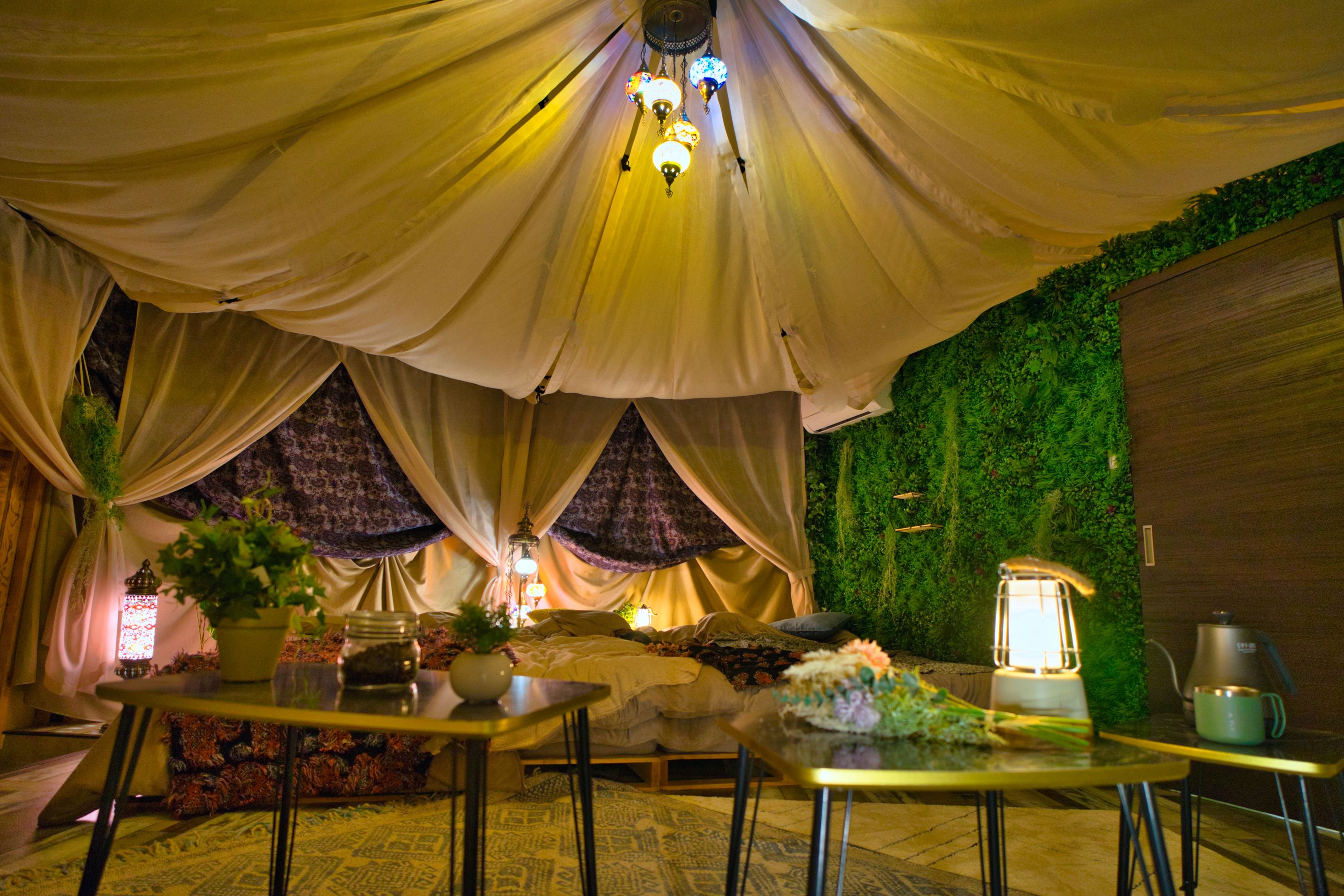 プライベート感のあるグランピングゲル