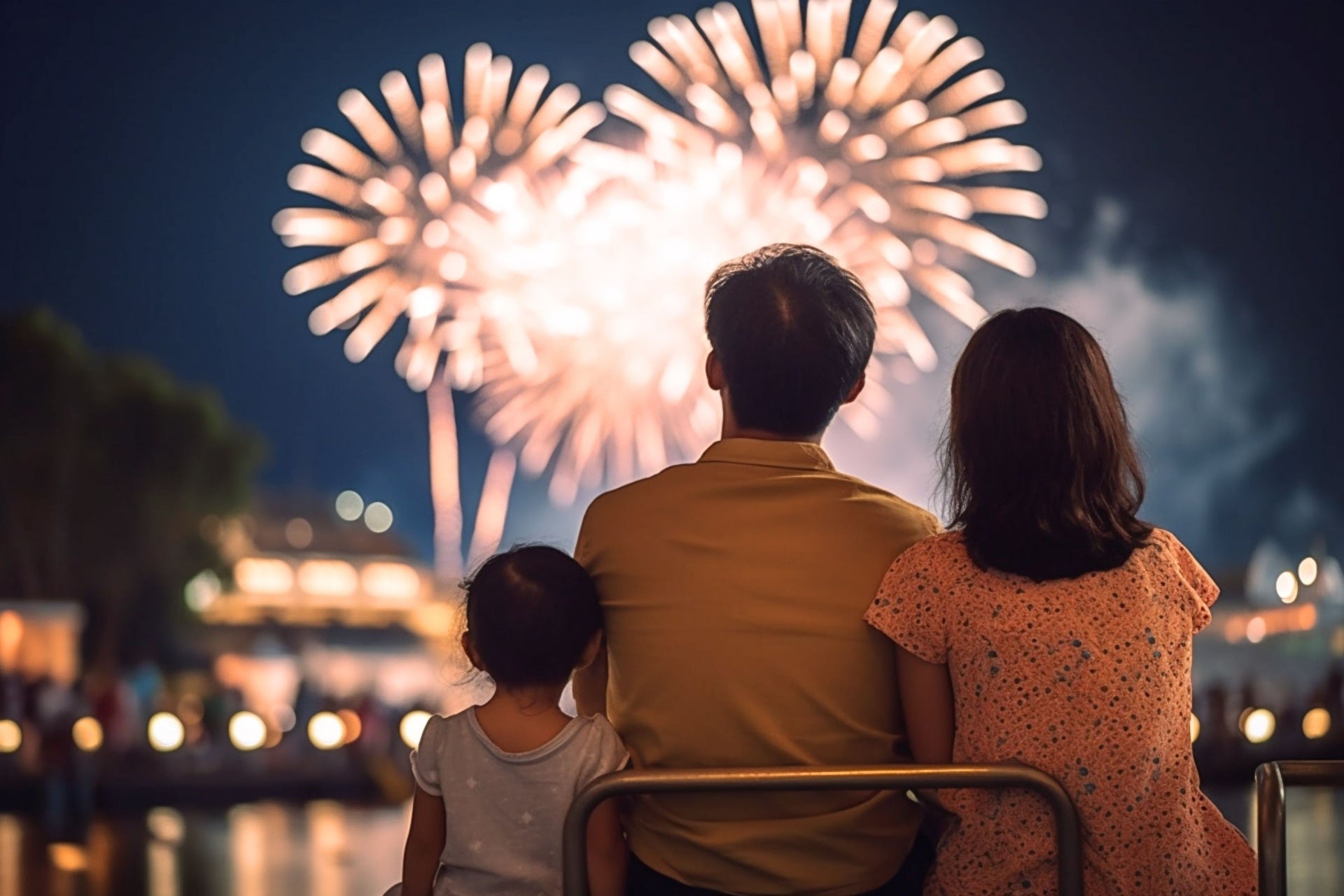 日本の夏、花火大会