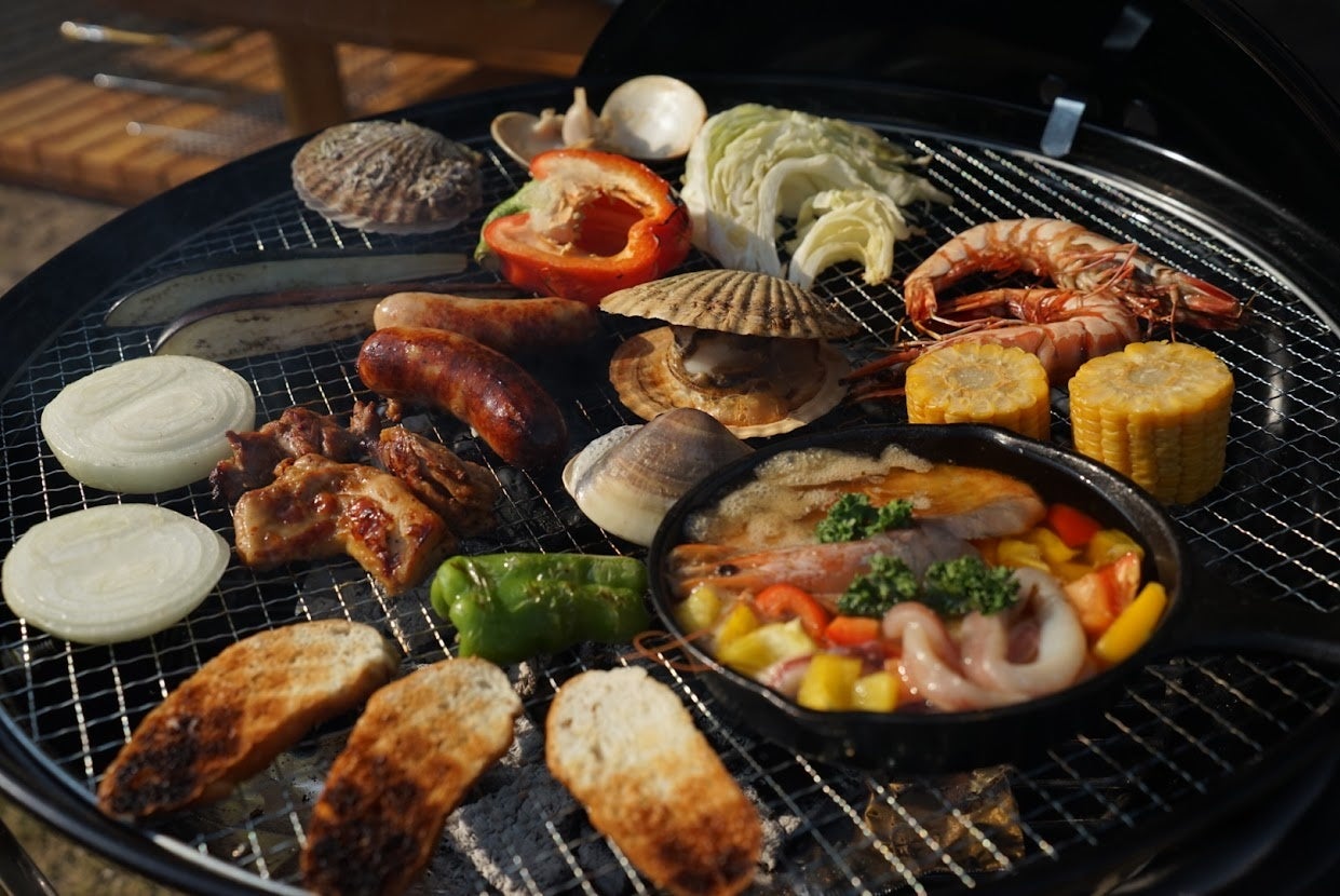 夏のBBQ場に水鉄砲のバトルフィールドが出現！！】暑い夏でも涼しく