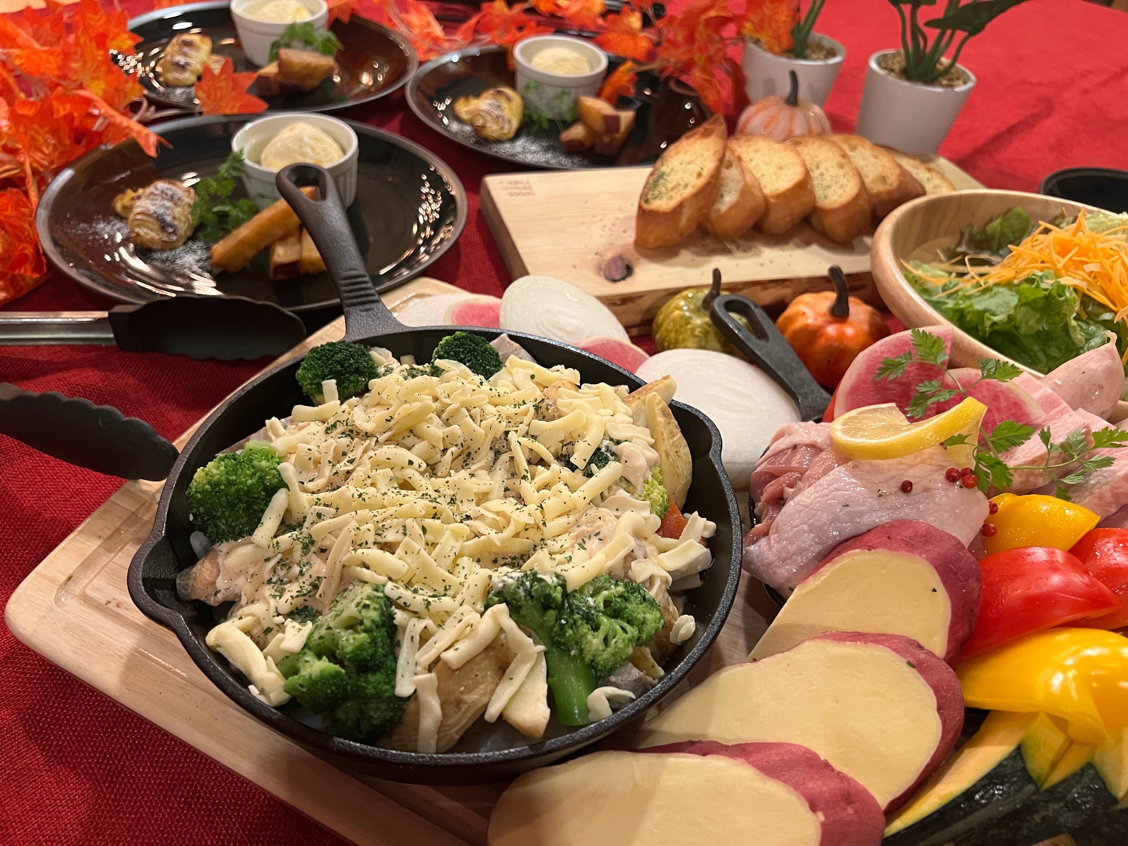 去年、大好評だった《秋の特製BBQコース》