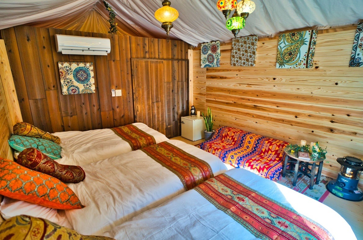 ウッドデザインパーク岡崎グランピング宿泊施設