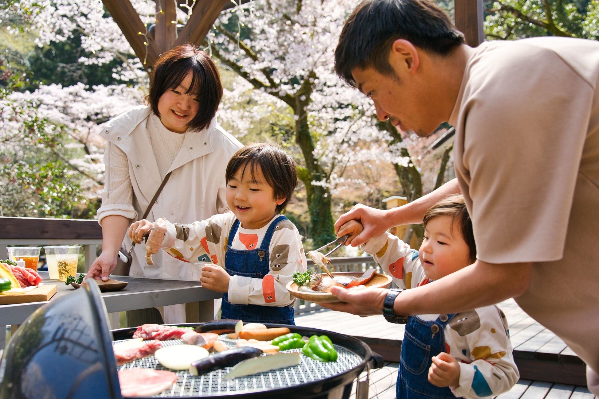 大自然の中で家族で手軽にBBQ!