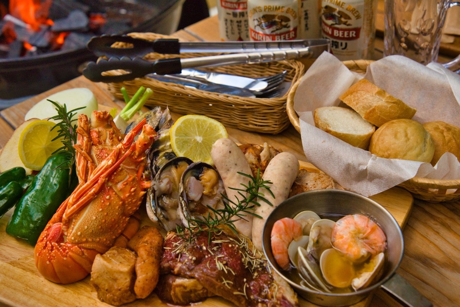 海の幸をふんだんに味わえるBBQ